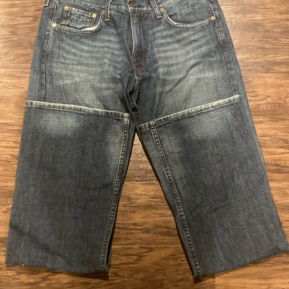 Lucky Brand Straight Leg Mens Size 32 Dark Blue Jean Pants Denim…Never Worn